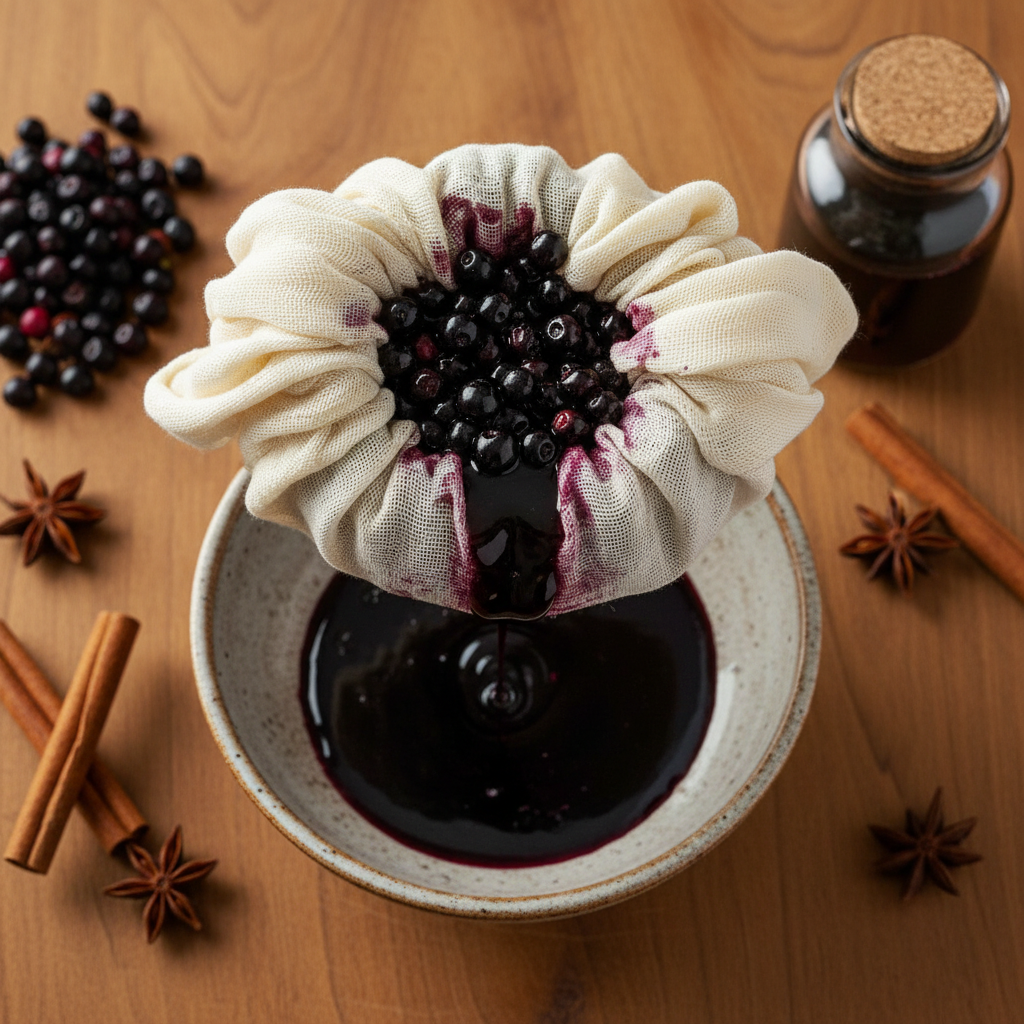 Cheesecloth - Elderberry Flat Lay