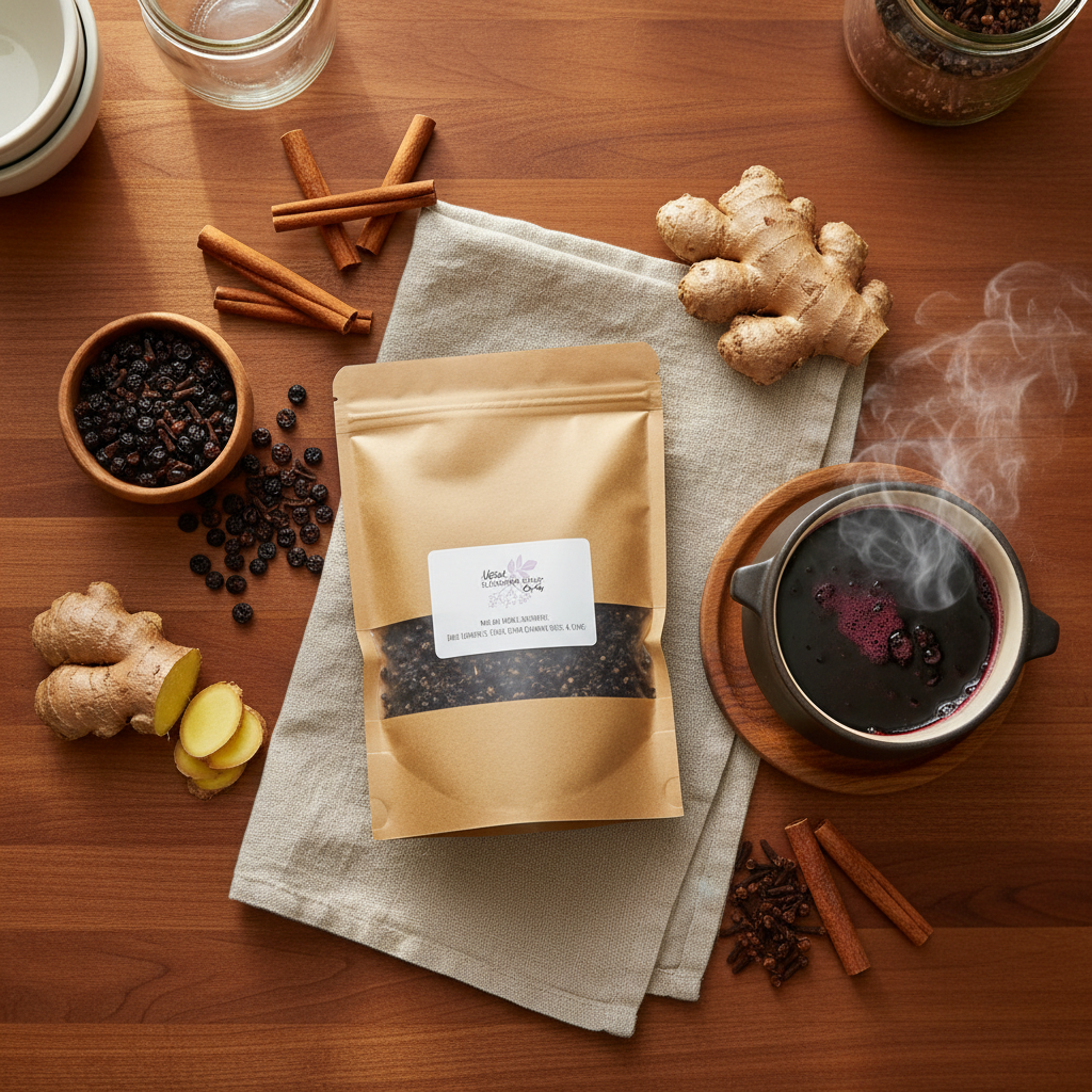 Elderberry Kit - Ingredients Flat Lay