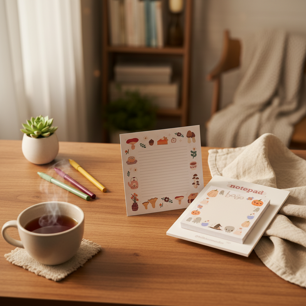 Both Notepads - Desk Scene