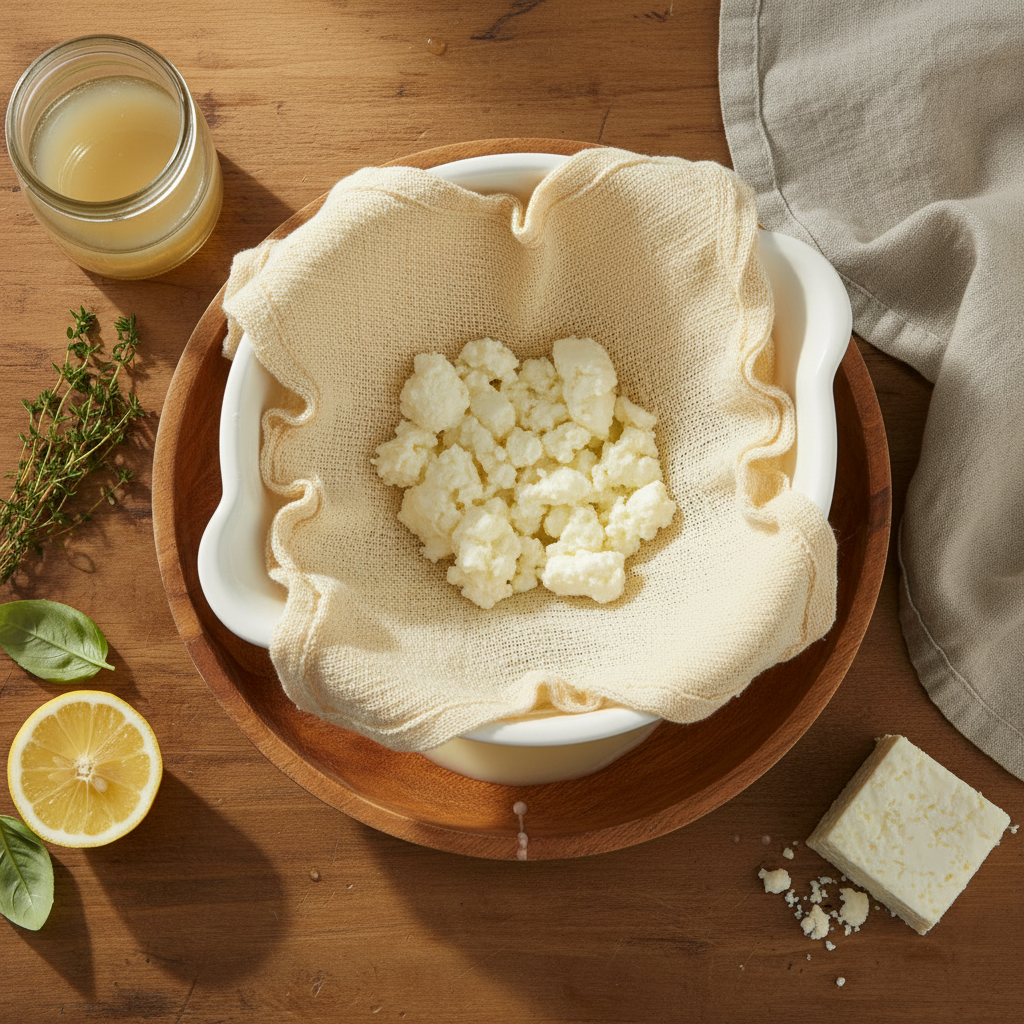 Cheesecloth - Cheesemaking Flat Lay