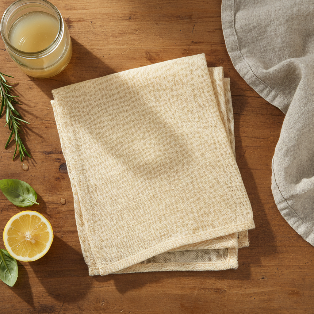 Cheesecloth - Cream Flat Lay