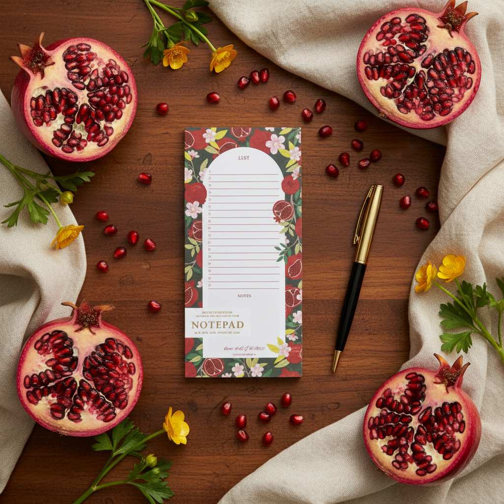 Pomegranate - Flat Lay
