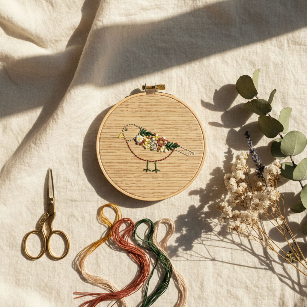 Wood Embroidery Kit - Display